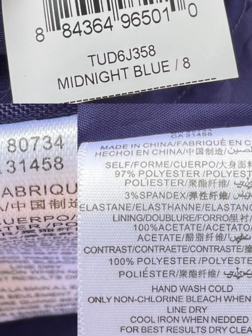Y2K BCBGeneration Midnight Blue Strapless Mini Dress Sz 8 With Tags - Picture 7 of 16